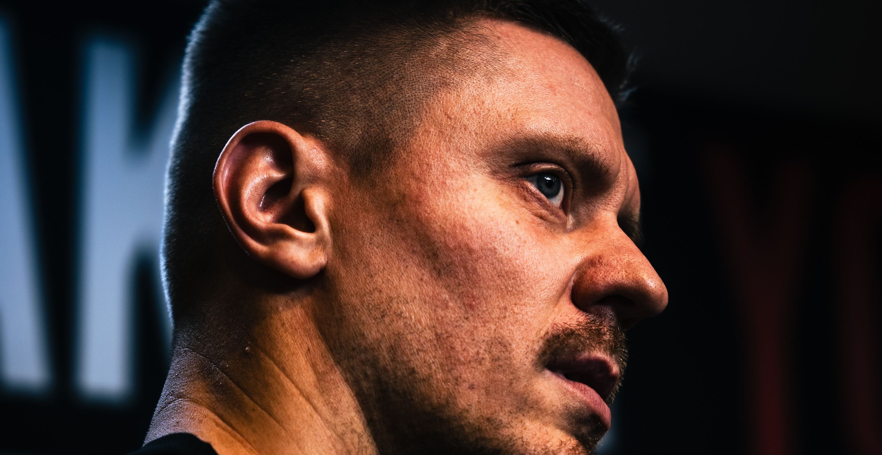 Eugene Churkin of Colossus PT in profile in the gym