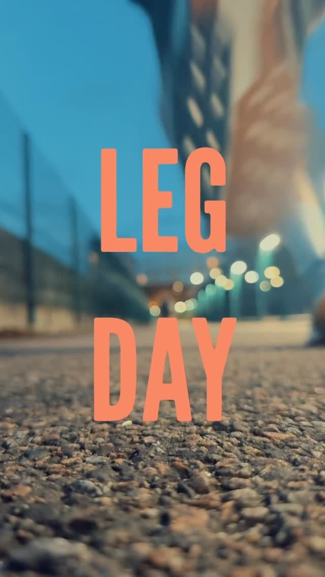 Leg day: where dreams go to die and quads go to grow. Triple-digit weights? Chec