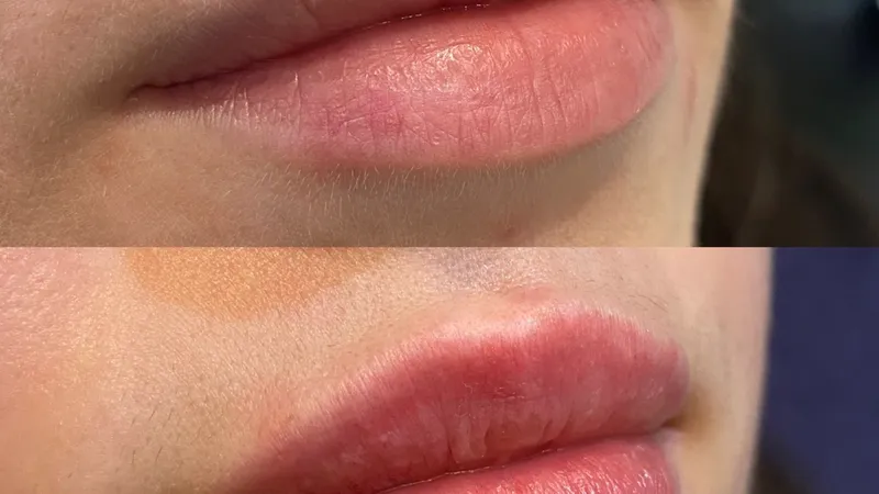 Natural lip filler result by Dr Harriet Turnbull