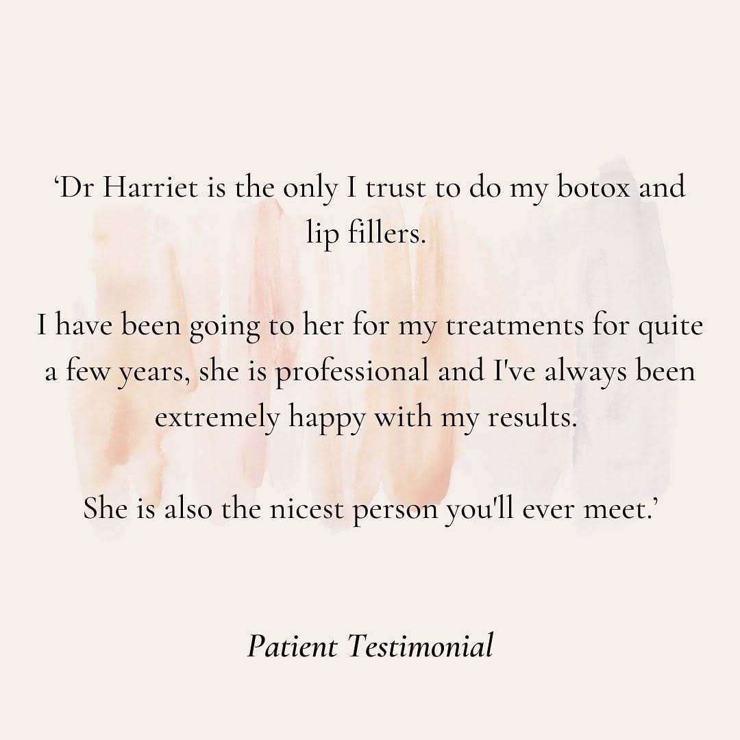It’s so important in my view to stick to one aesthetic practitioner! Understandi
