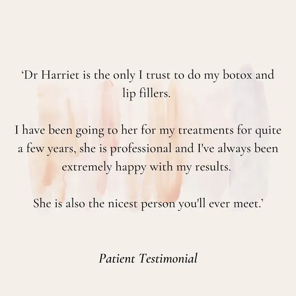 It’s so important in my view to stick to one aesthetic practitioner! Understandi