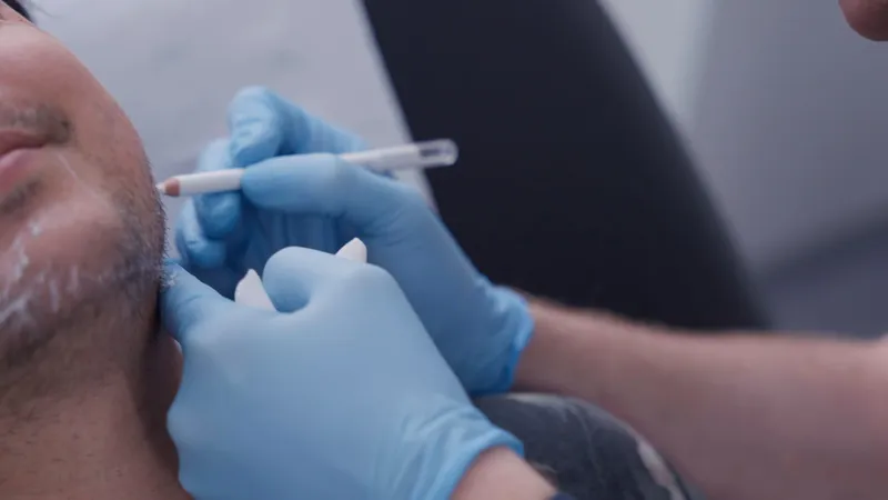 Anti-wrinkle injection treatment mapping at UNTIL Marylebone