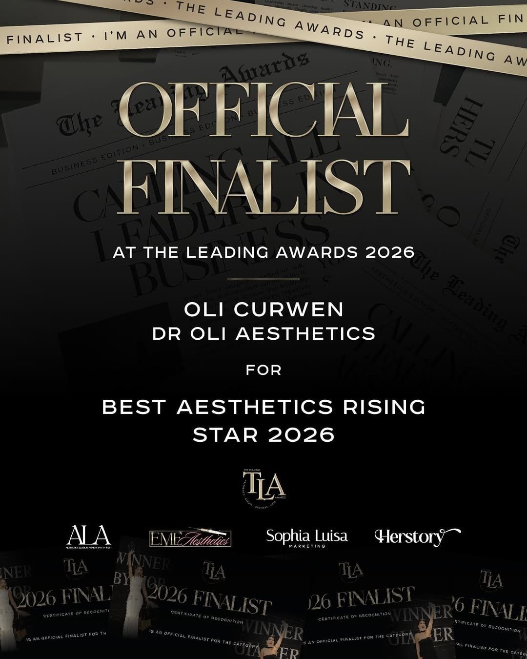 🏆 Official Finalist 2026 — Dr Oli Aesthetics.