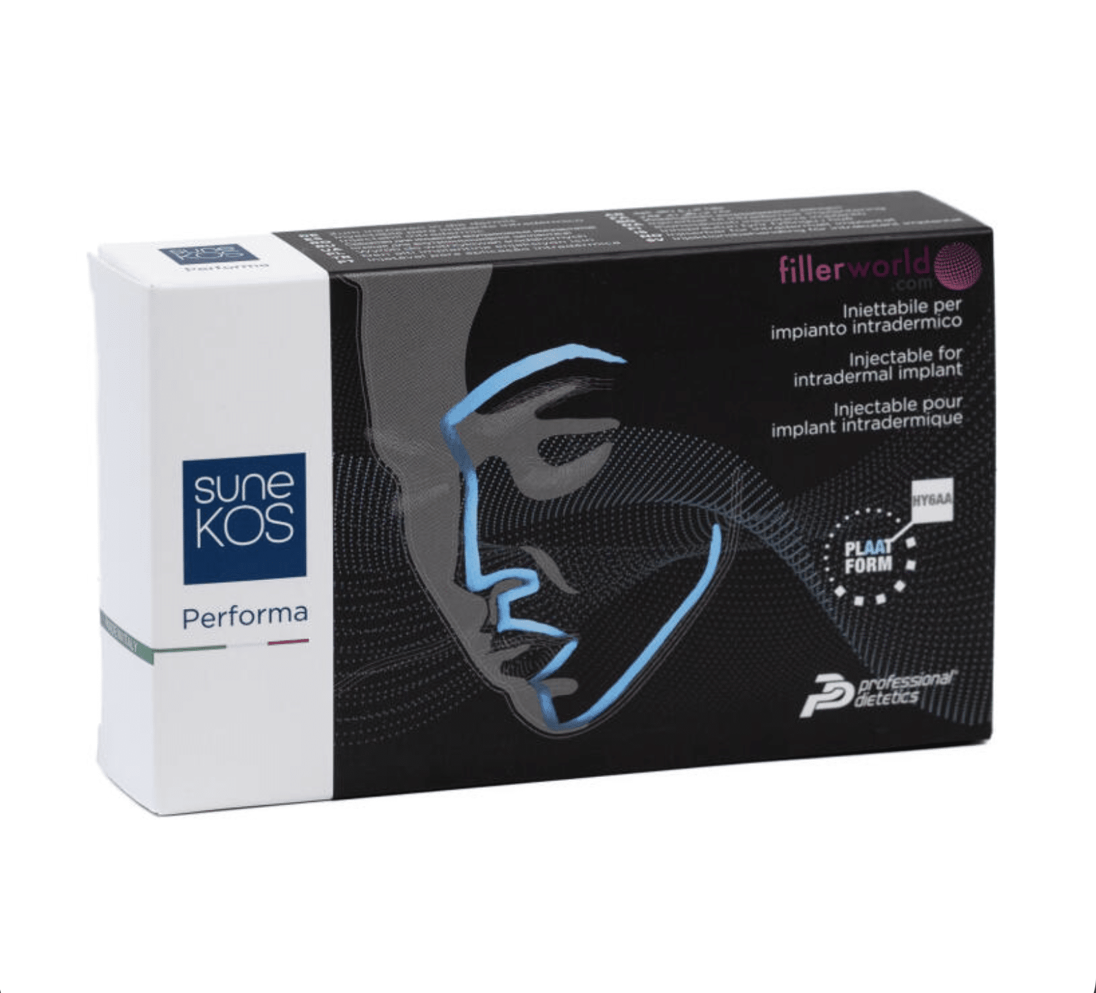 Sunekos Performa injectable skin booster packaging