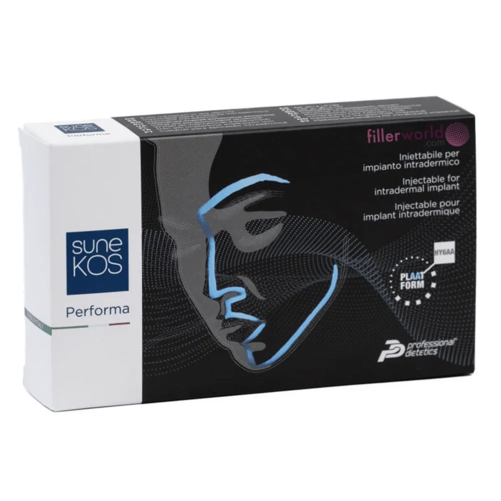 Sunekos Performa injectable skin booster packaging