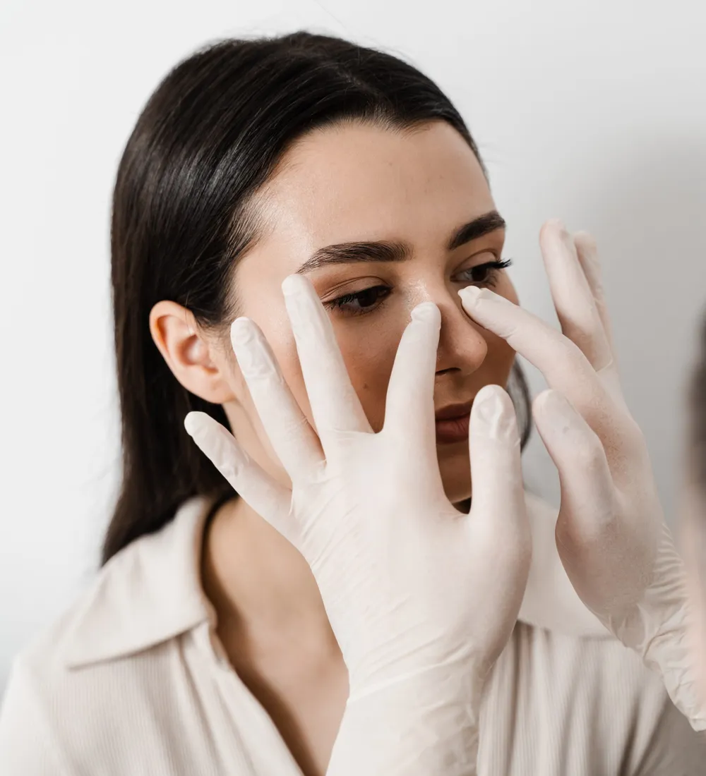 Nasal profile assessed before non-surgical rhinoplasty