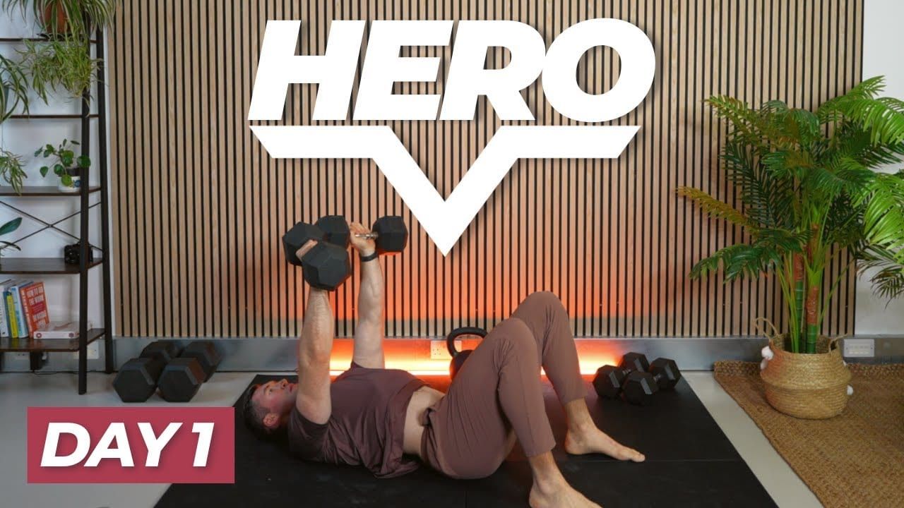 Upper Body Dumbbell Workout | Hero Day 1