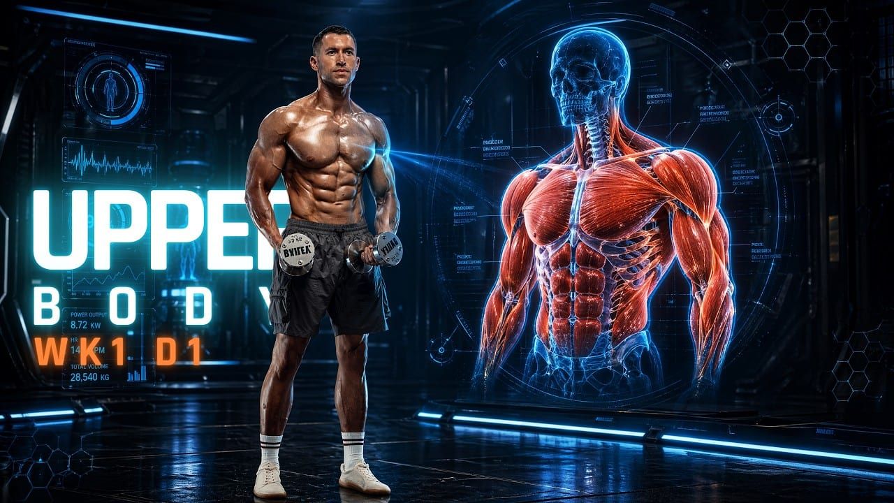 Total Upper Body Dumbbell Workout for Gains | CyberPump 2.0 Day 1