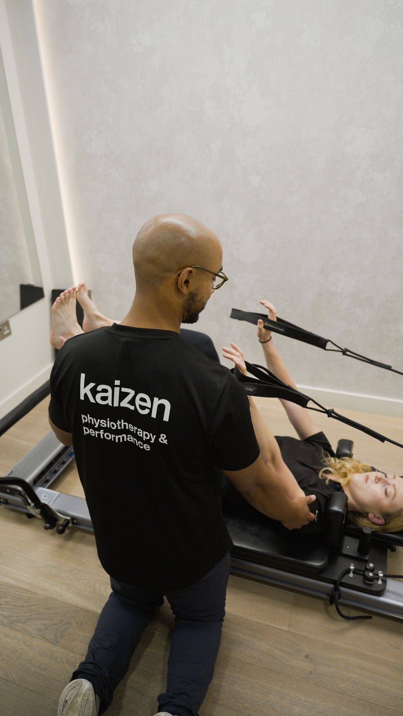 Physiotherapist-led Reformer Pilates session at Kaizen Physiotherapy & Performance