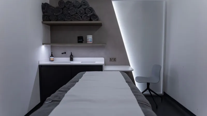 Treatment room at Kaizen Physiotherapy & Performance, Liverpool Street clinic inside UNTIL
