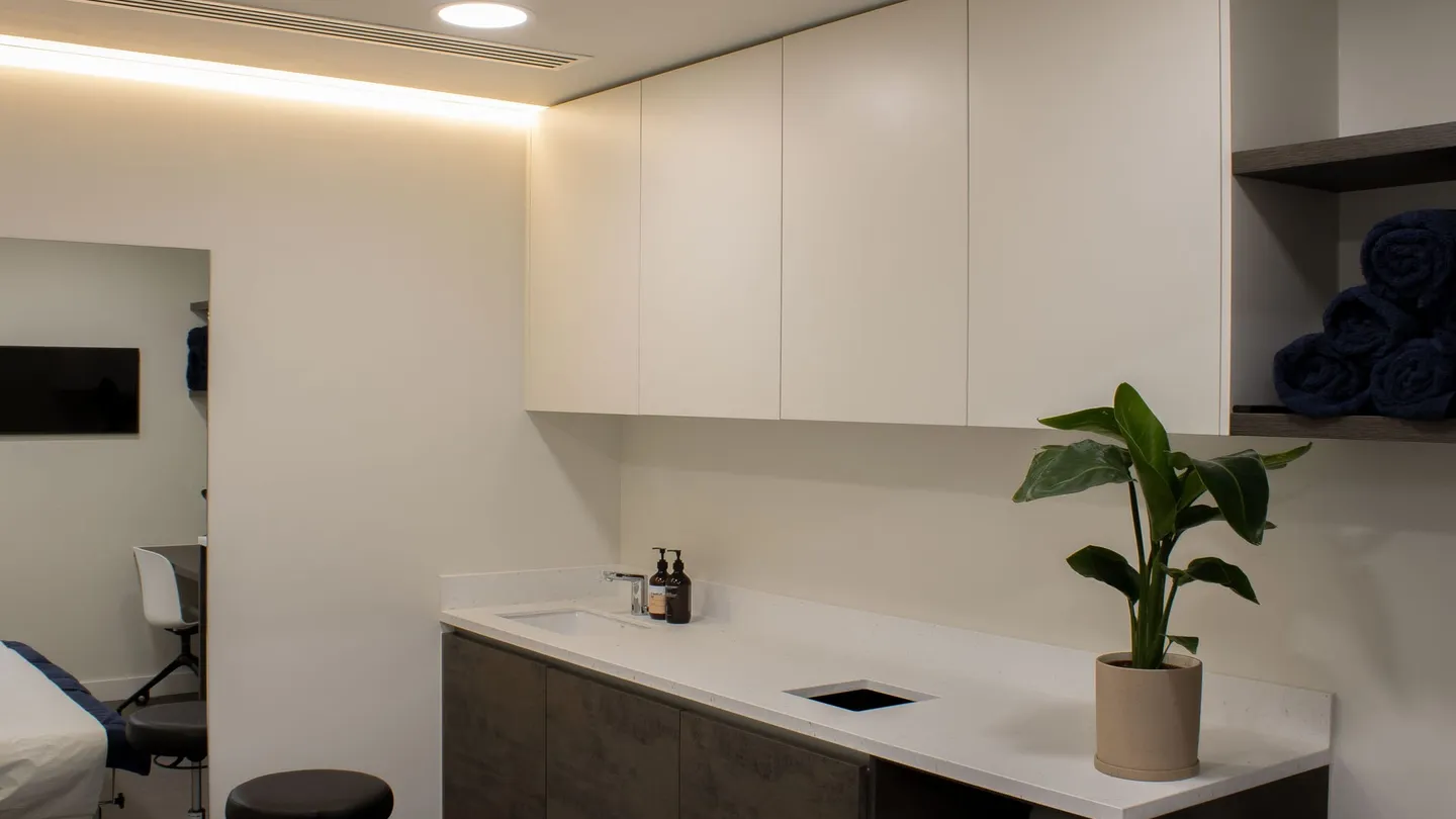 Treatment room at Kaizen Physiotherapy & Performance, Soho clinic inside UNTIL