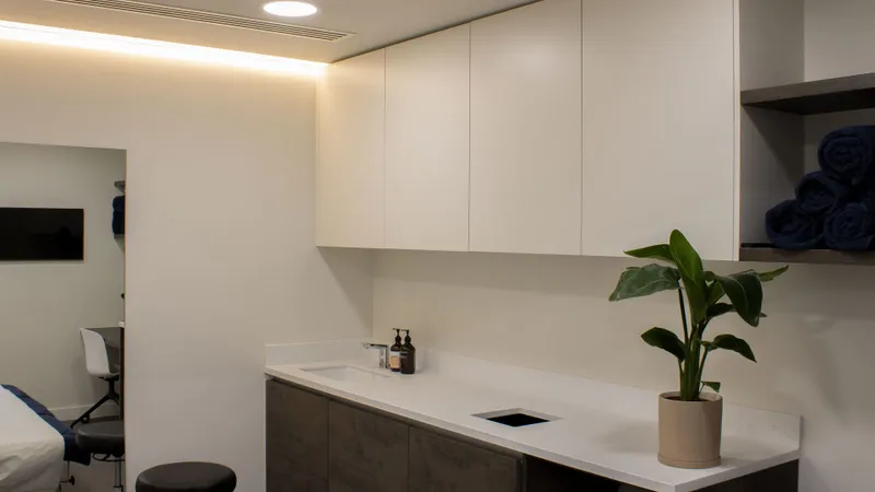 Treatment room at Kaizen Physiotherapy & Performance, Soho clinic inside UNTIL