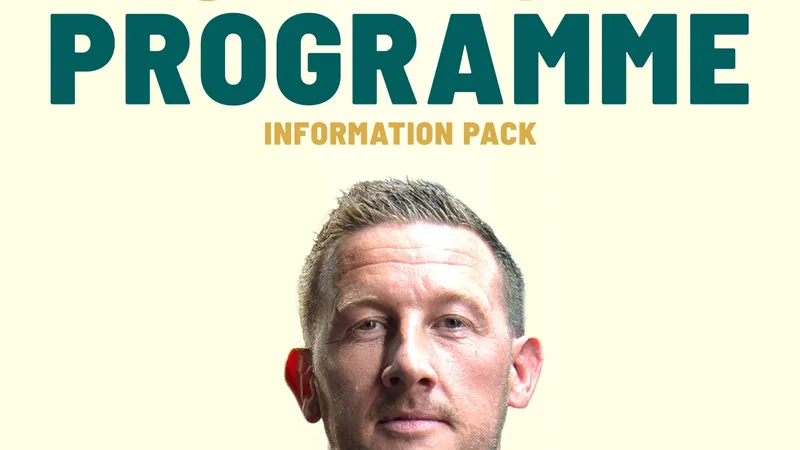 Front cover of the 40+ Reset Programme Information Pack, showing Neil McGuigan and the NMG Fitness wordmark
