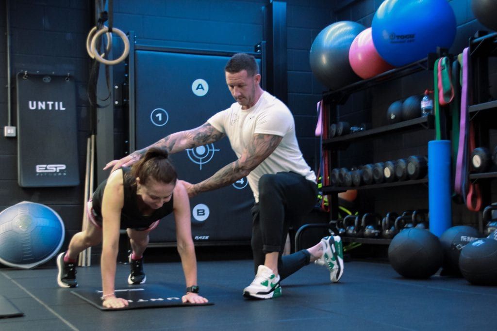 Over-40 strength training session at UNTIL London