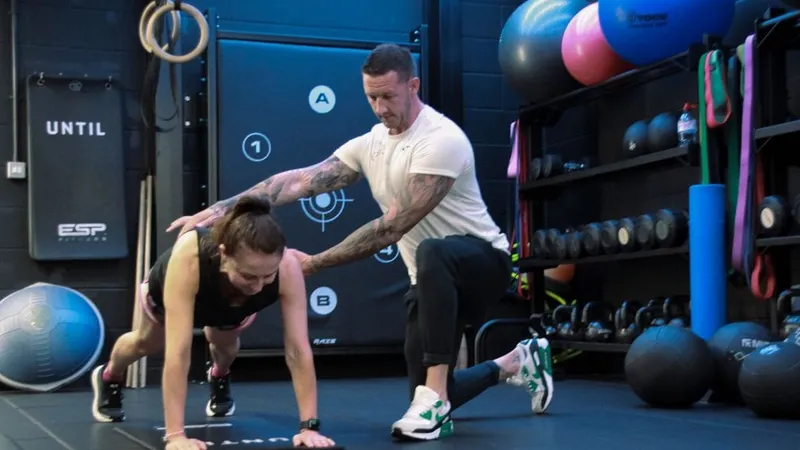 Over-40 strength training session at UNTIL London
