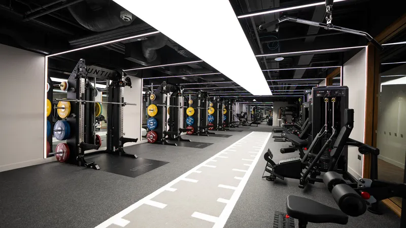 The training floor at UNTIL Canary Wharf, 30 South Colonnade