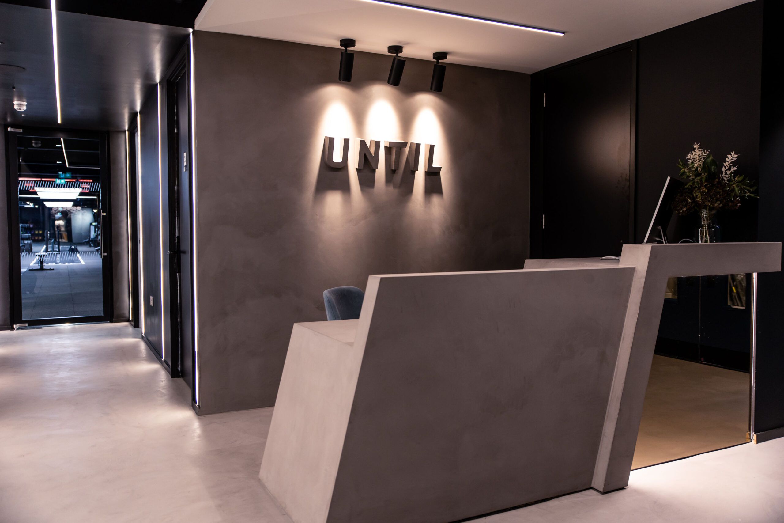 The reception at UNTIL Liverpool Street, 280 Bishops Square
