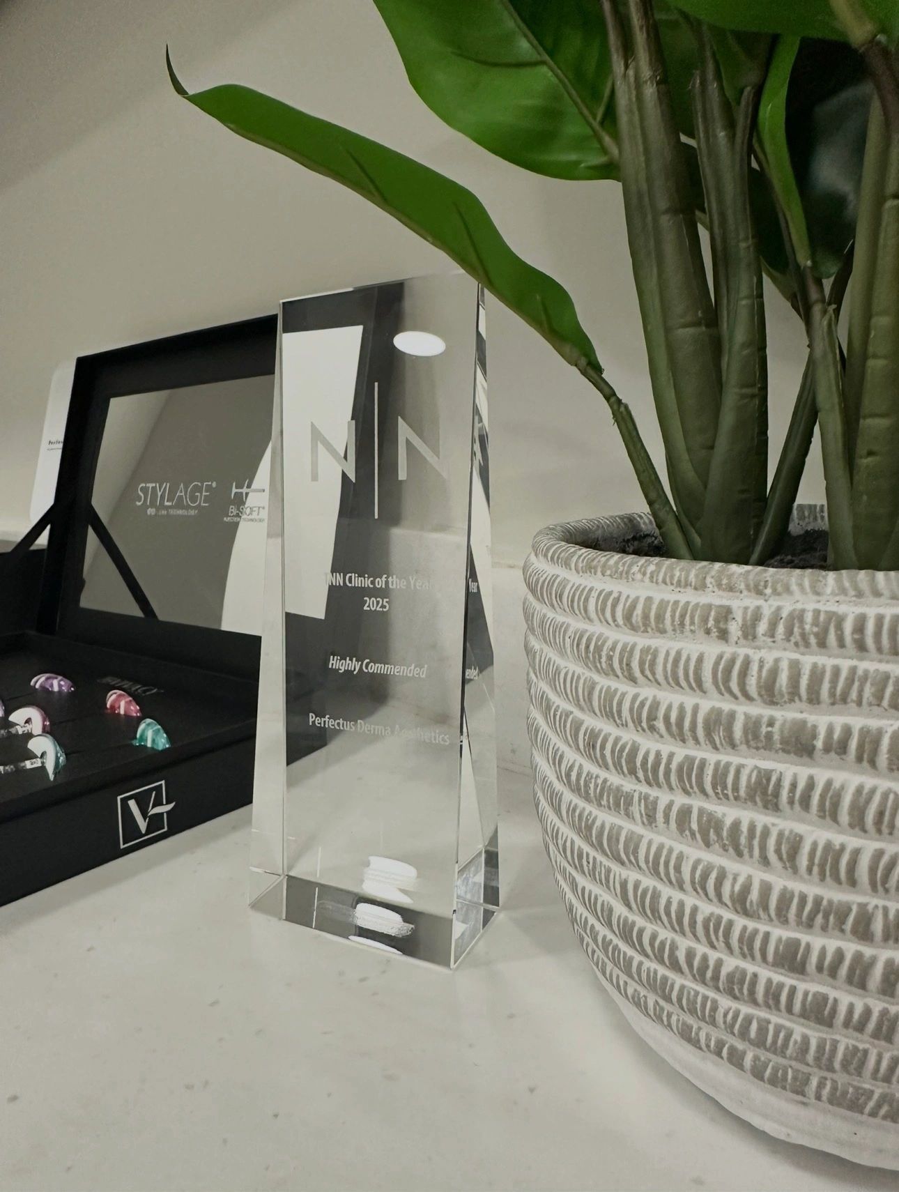 The Nurses Network 2025 highly commended award, Clinic of the Year, Perfectus Derma Aesthetics