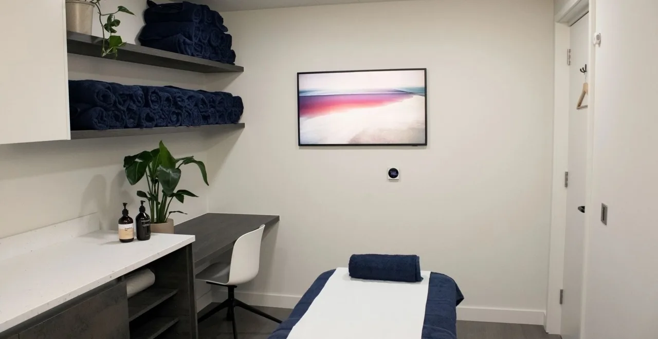 A treatment room at Perfectus Derma Aesthetics' nurse-led clinic in Soho, London