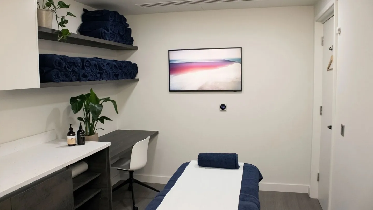 A treatment room at Perfectus Derma Aesthetics' nurse-led clinic in Soho, London