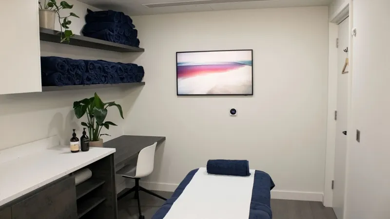 A treatment room at Perfectus Derma Aesthetics' nurse-led clinic in Soho, London