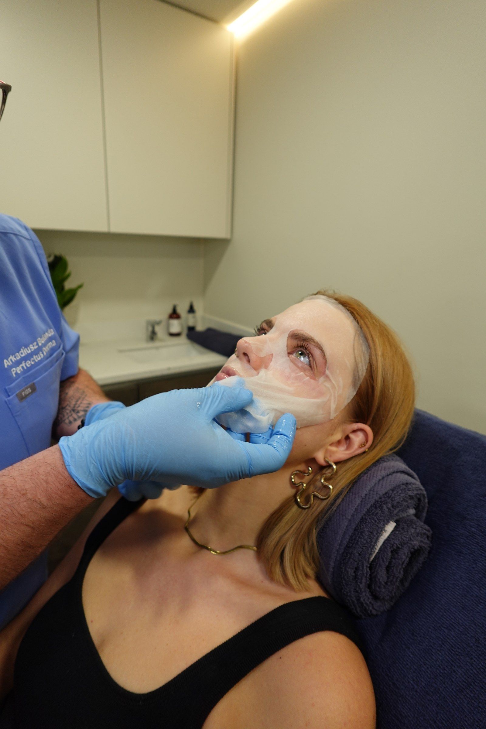 Numbing cream applied to a patient before an injectable skin-quality treatment at Perfectus Derma Aesthetics, UNTIL Soho