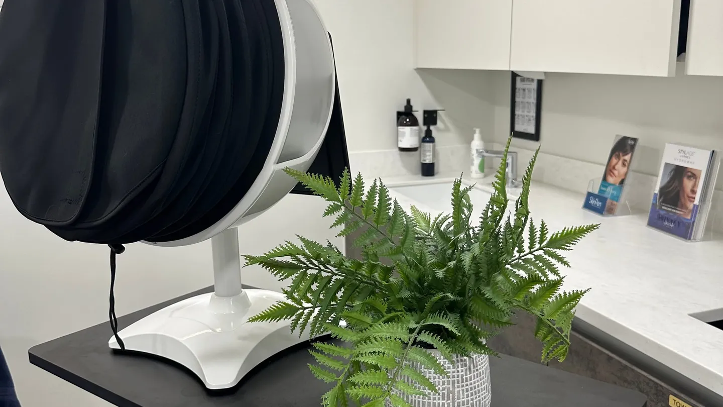 The MEICET MC10 skin analysis system at Perfectus Derma Aesthetics, UNTIL Soho