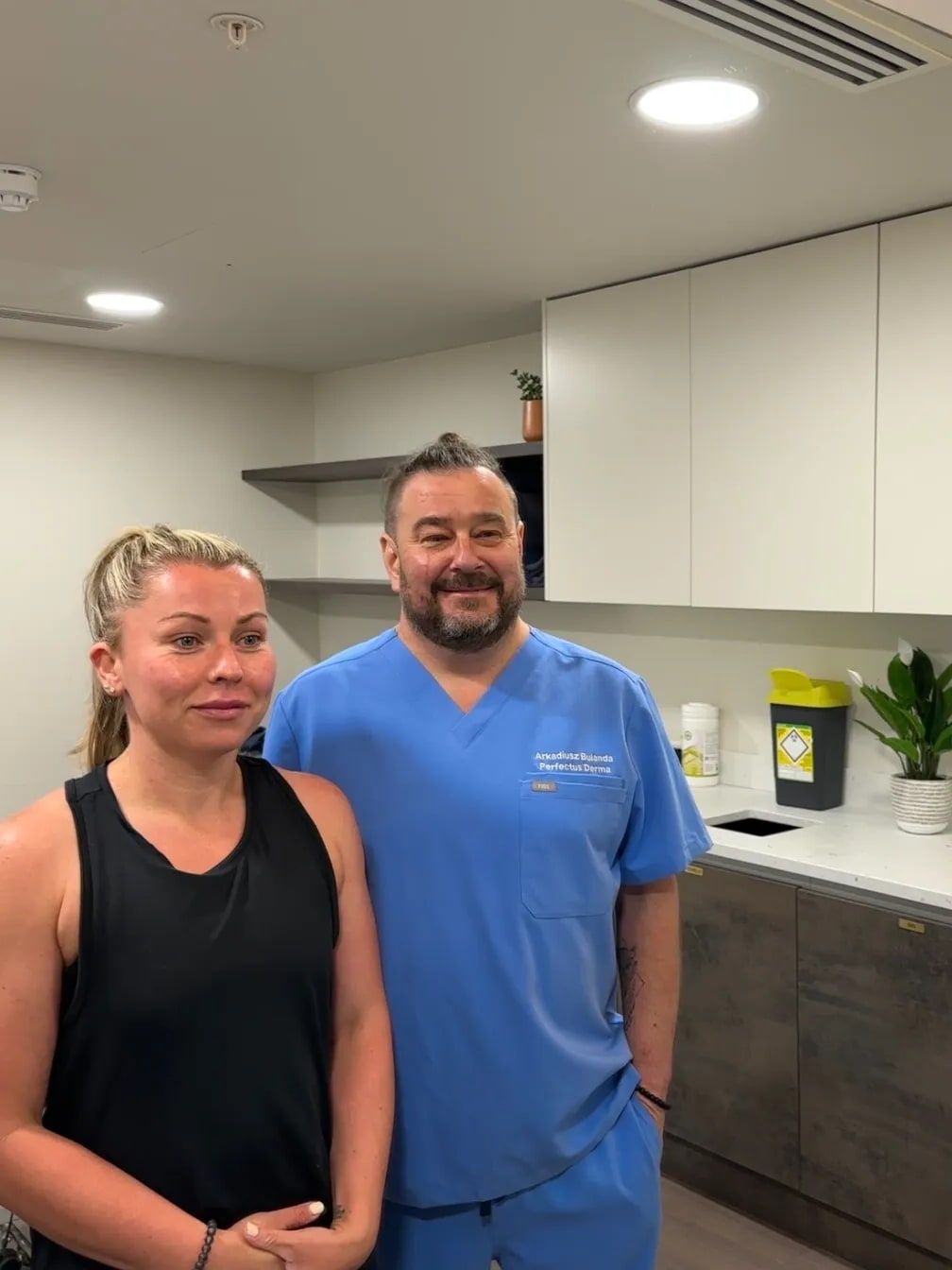 Aesthetic Nurse Practitioner with a patient at Perfectus Derma Aesthetics, UNTIL Soho