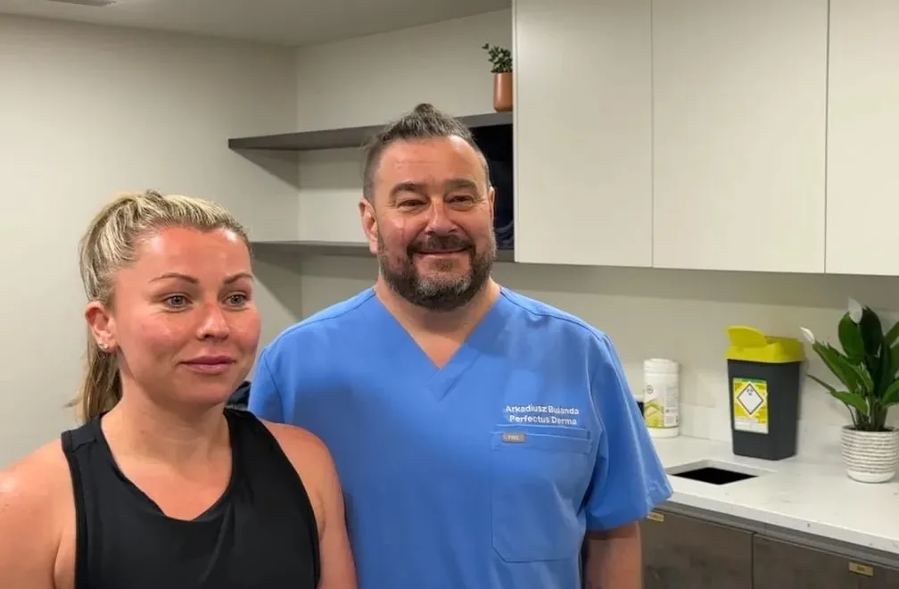 Aesthetic Nurse Practitioner with a patient at Perfectus Derma Aesthetics, UNTIL Soho