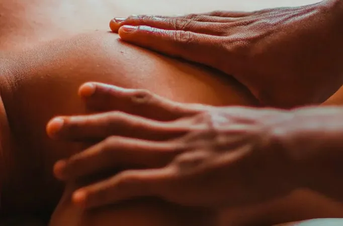 Sports massage treatment in progress at Soho Physiotherapy central London