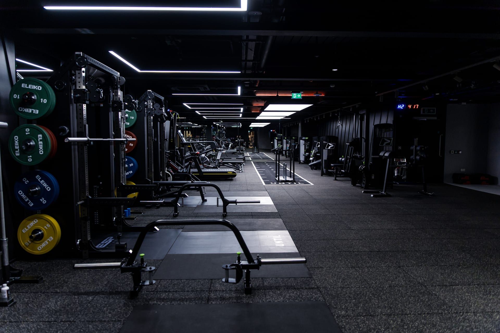 The training floor and sled track at UNTIL Liverpool Street