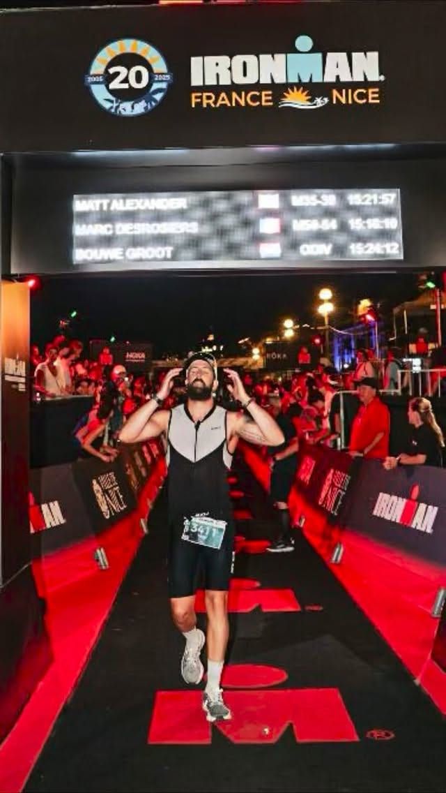 I crossed the Ironman Nice finish line in 2025. My hip was already bone on bone.