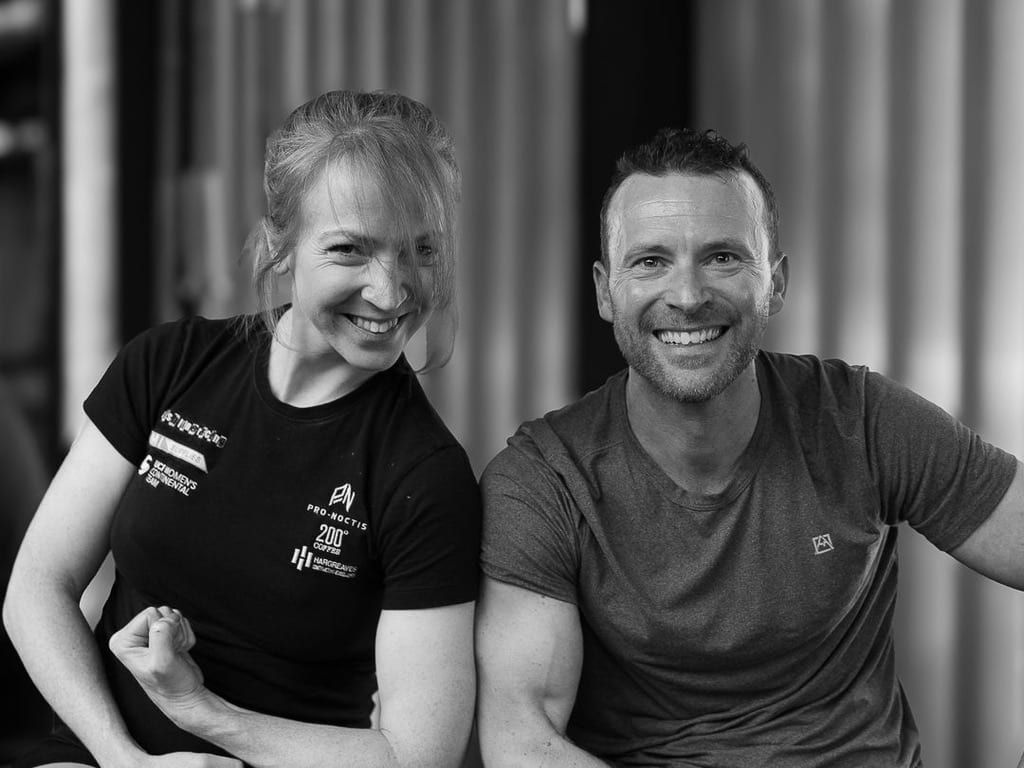 Ben Leach and Lizi Brooke, the Supertraining coaching team, at UNTIL Soho