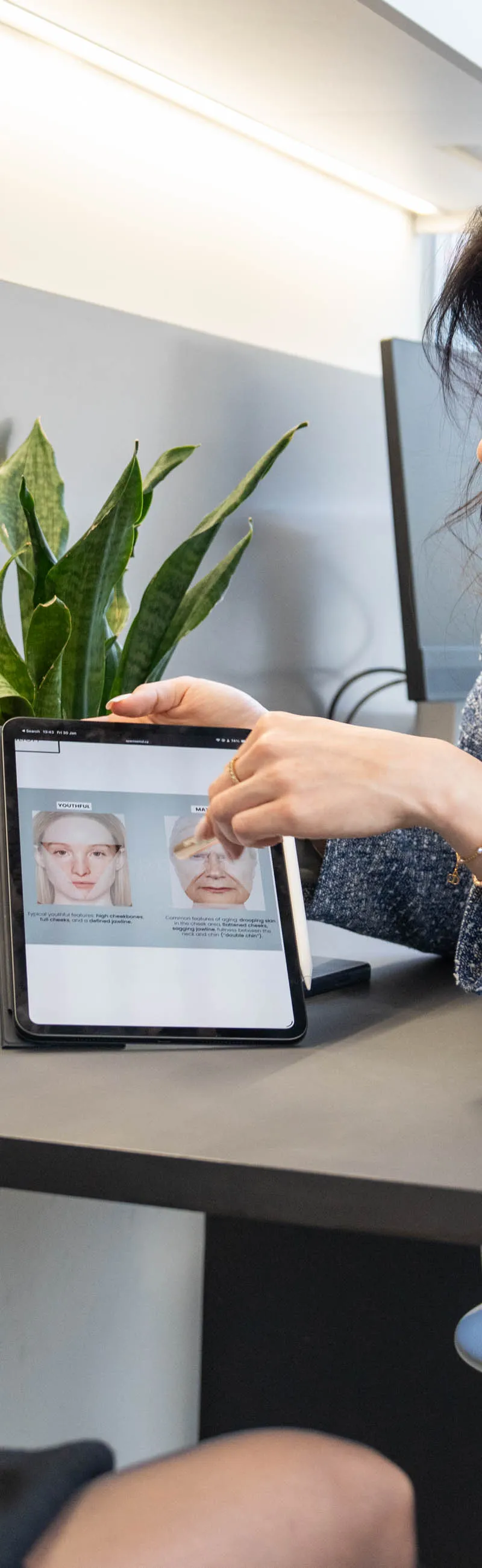 Profhilo biostimulator consultation with facial analysis at Marylebone clinic