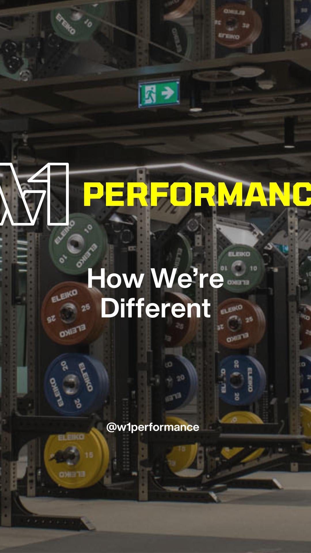 At W1 Performance, we’re not your typical personal training service.

We believe
